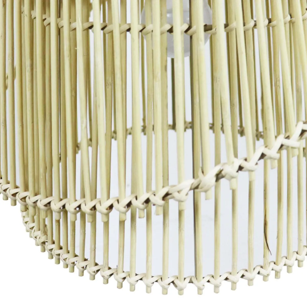 EMINZA Suspension lumineuse design en bambou (H36 cm) Alicante Naturel