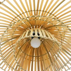 EMINZA Suspension lumineuse design en bambou (D60 cm) Zeyno Naturel Hot