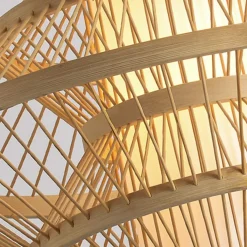 EMINZA Suspension lumineuse design en bambou (D50 cm) Marbella Naturel Clearance