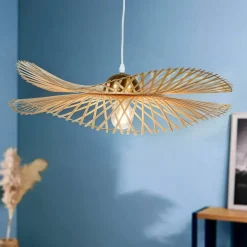 EMINZA Suspension lumineuse en bambou (D75 cm) Mérida Naturel Online