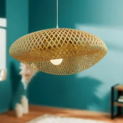EMINZA Suspension lumineuse en bambou (D50 cm) Marinaly Naturel Online