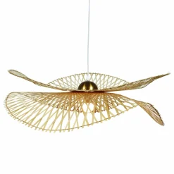 EMINZA Suspension lumineuse en bambou (D55 cm) Mérida Naturel Hot