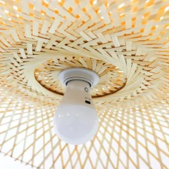 EMINZA Suspension lumineuse en bambou (D55 cm) Mérida Naturel Hot