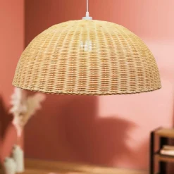 EMINZA Suspension lumineuse en bambou tressé (D60 cm) Eivissa Naturel Best