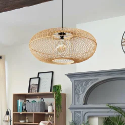 ATMOSPHERA Suspension lumineuse en bambou (D60 cm) Loren Naturel Online