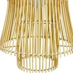 EMINZA Suspension lumineuse en bambou (H52 cm) Morok Naturel New