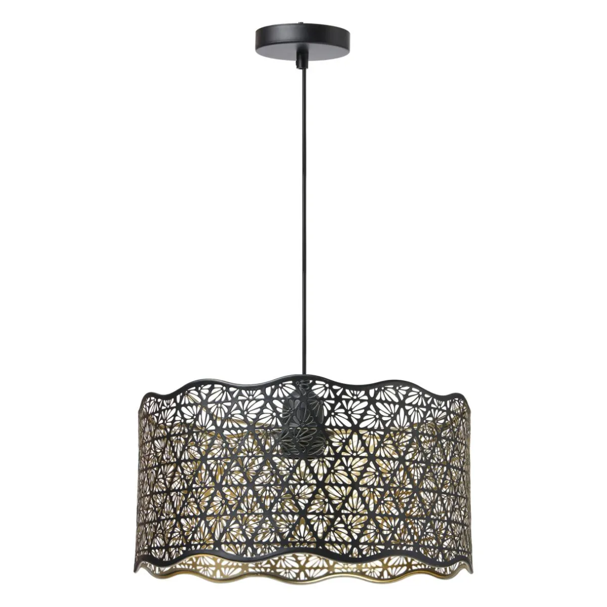 OSTARIA Suspension lumineuse en métal (D30 cm) Farah e Noir Clearance