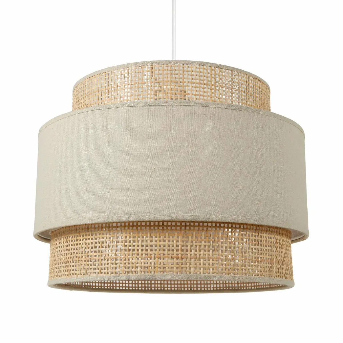 OSTARIA Suspension lumineuse en rotin (D40 cm) Solara Beige Sale