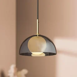 OSTARIA Suspension lumineuse en verre (D20 cm) Luméa Noir Sale