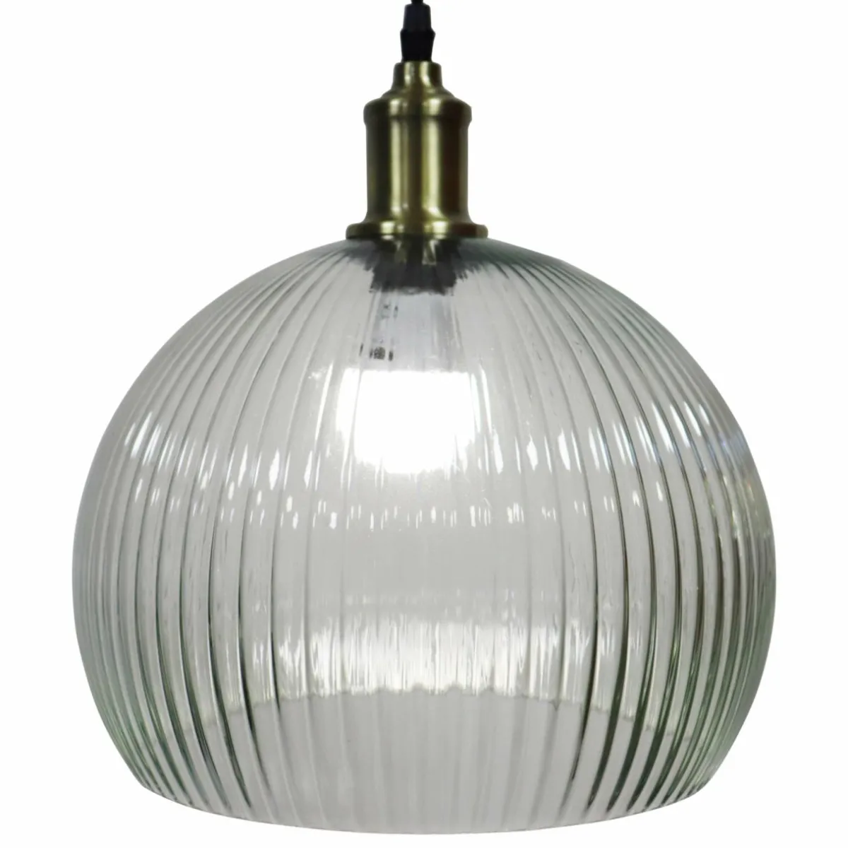 EMINZA Suspension lumineuse en verre (D30 cm) Velden Transparent