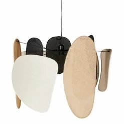 OSTARIA Suspension lumineuse jute et lin (D66 cm) Filo Beige Hot