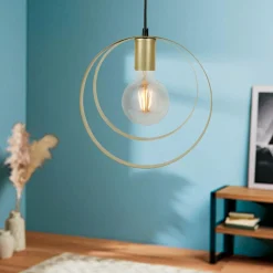 OSTARIA Suspension lumineuse métal (D25,5 cm) Saturne Or Sale