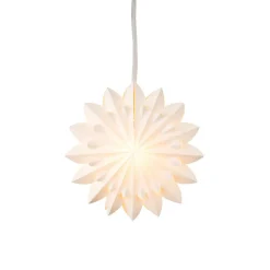 KAEMINGK Suspension lumineuse papier LED (D40 cm) Origami Floralia Blanc Hot