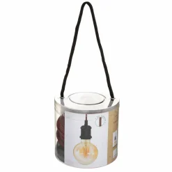 ATMOSPHERA Suspension lumineuse simple (H120 cm) et cordon rouge Noir Outlet