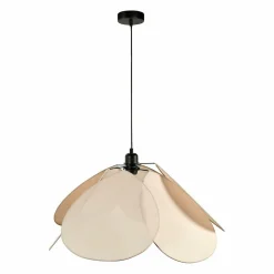 OSTARIA Suspension lumineuse tissu Pétale (D69 cm) Luminosa Taupe clair Outlet