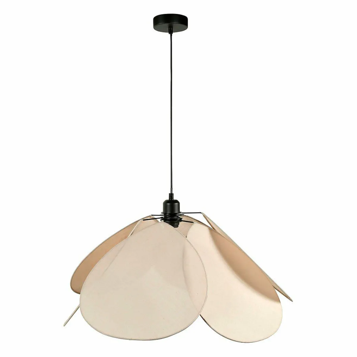 OSTARIA Suspension lumineuse tissu Pétale (D69 cm) Luminosa Taupe clair Outlet