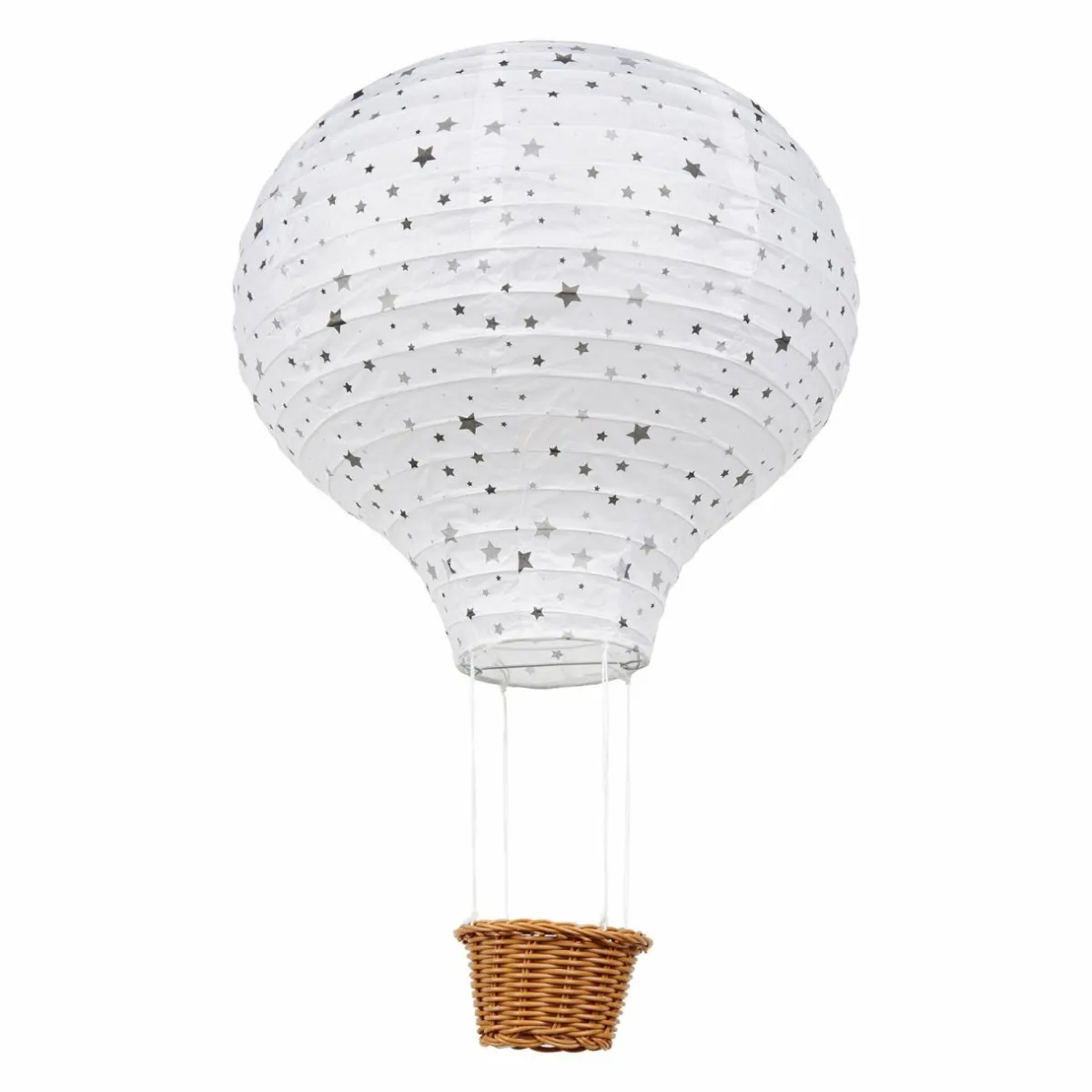 OSTARIA Suspension Montgolfière papier (D30 cm) Stars Multicolore Hot