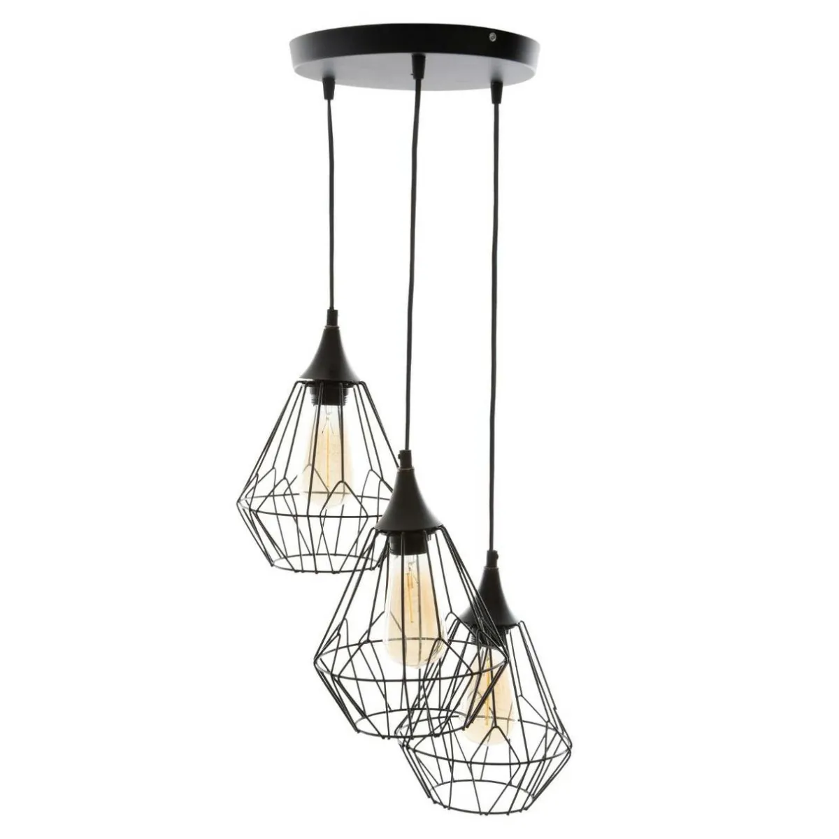 ATMOSPHERA Suspension métal (D24,5 cm) Filaire Noir Outlet