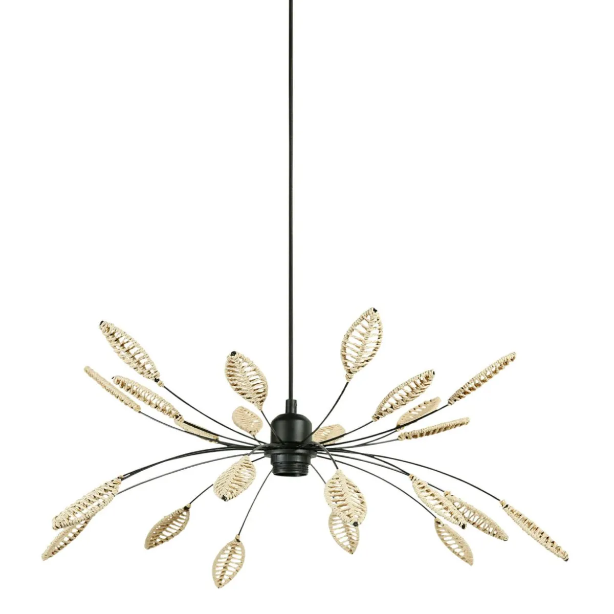 OSTARIA Suspension métal et pétales (D60 cm) Ellisse Beige Hot