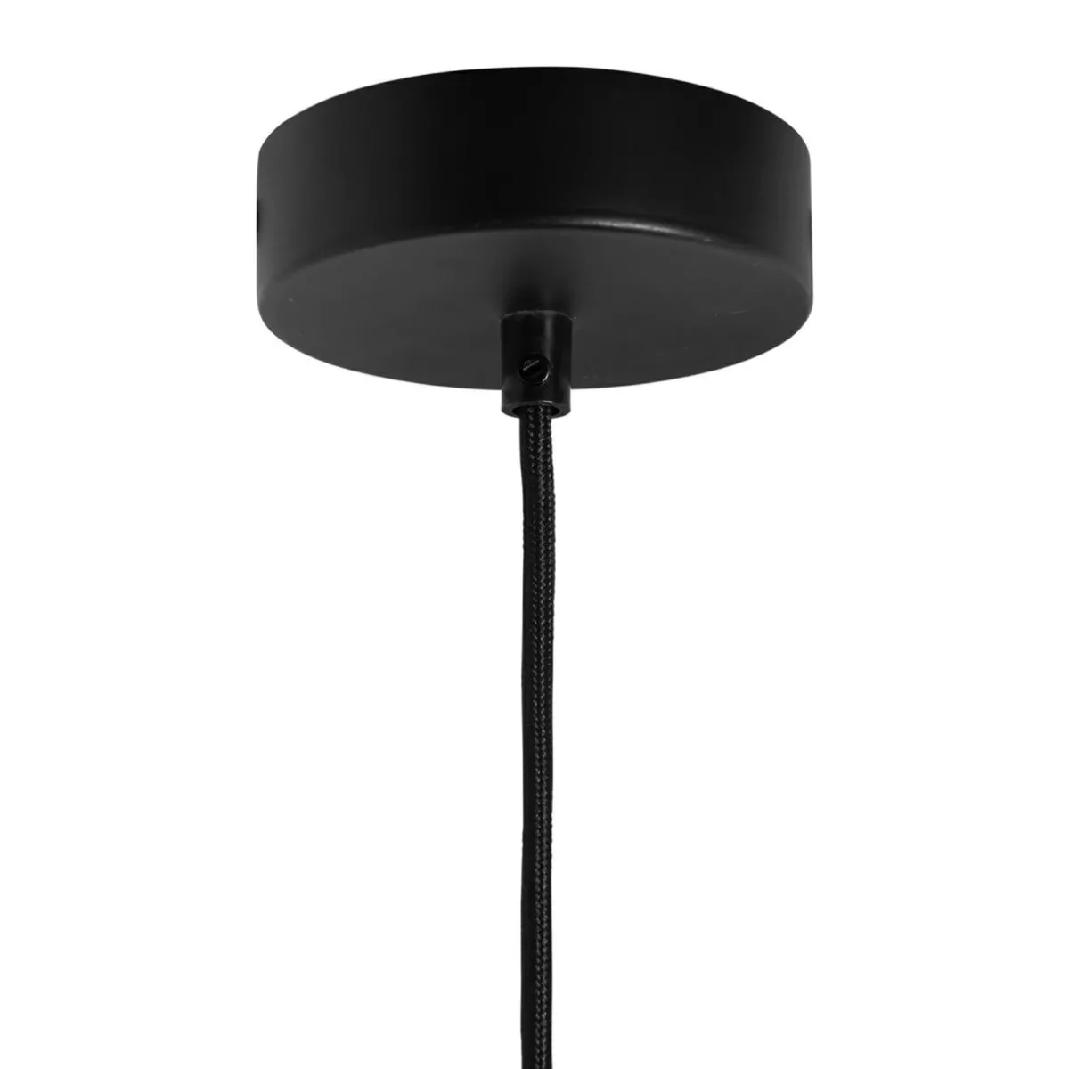 OSTARIA Suspension métal et pétales (D80 cm) Ellisse et beige Noir Discount