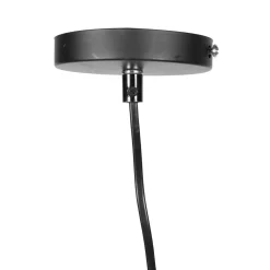 OSTARIA Suspension ronde métal marocaine (D34 cm) Gigogne Noir New