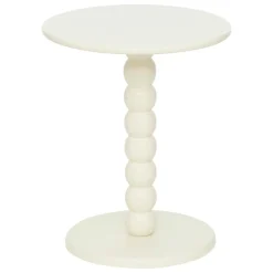 Atmosphera, cru017dateur d'intu017drieur Table à café bois (H46,5 cm) Chamlo he Blanc Hot