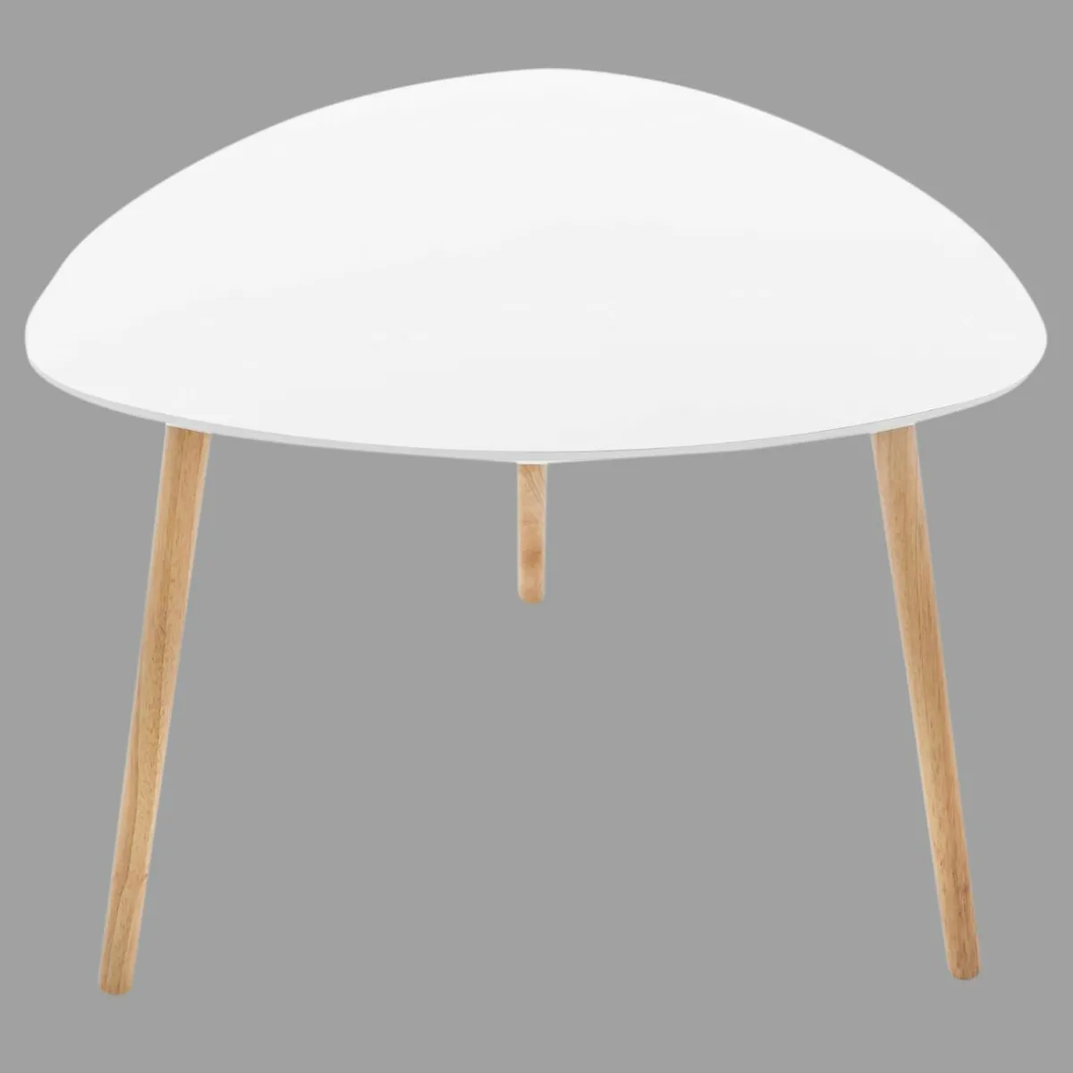 ATMOSPHERA Table à café en bois (H45 cm) Mileo Polygone he Blanc Outlet