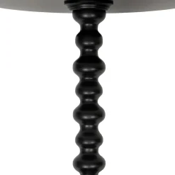 Atmosphera, cru017dateur d'intu017drieur Table à café ronde en bois (H50 cm) Alix Noir Sale