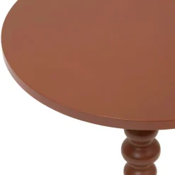 Atmosphera, cru017dateur d'intu017drieur Table à café ronde en bois (H50 cm) Alix Terracotta Orange Discount