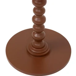 Atmosphera, cru017dateur d'intu017drieur Table à café ronde en bois (H50 cm) Alix Terracotta Orange Discount