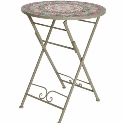 #N/A Table bistrot mosaïque Narbonne et rose Taupe Sale