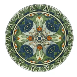 #N/A Table bistrot ronde pliable mosaïque (D60 cm) Cancùn sauge Vert Discount