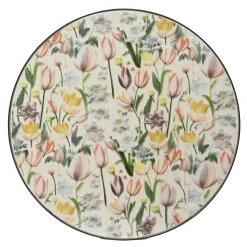 EMINZA Table bistrot ronde pliable en faïence (D58 cm) Lisse Pastel Multicolore Sale