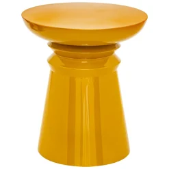 Atmosphera, cru017dateur d'intu017drieur Table d'appoint totem métal (H43 cm) Jaya Jaune moutarde Online