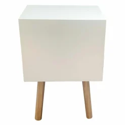 EMINZA Table de chevet enfant bois (H45 cm) Ourson Marron Clearance