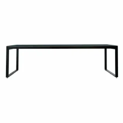 MOBELLIA Table de jardin en aluminium et céramique 10 places (240 x 120 cm) Kore Noir marbré New