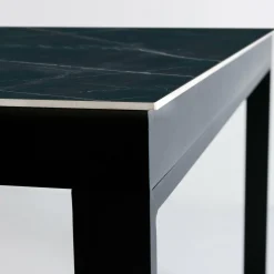 MOBELLIA Table de jardin en aluminium et céramique 12 places (260 x 120 cm) Kore Noir marbré Online