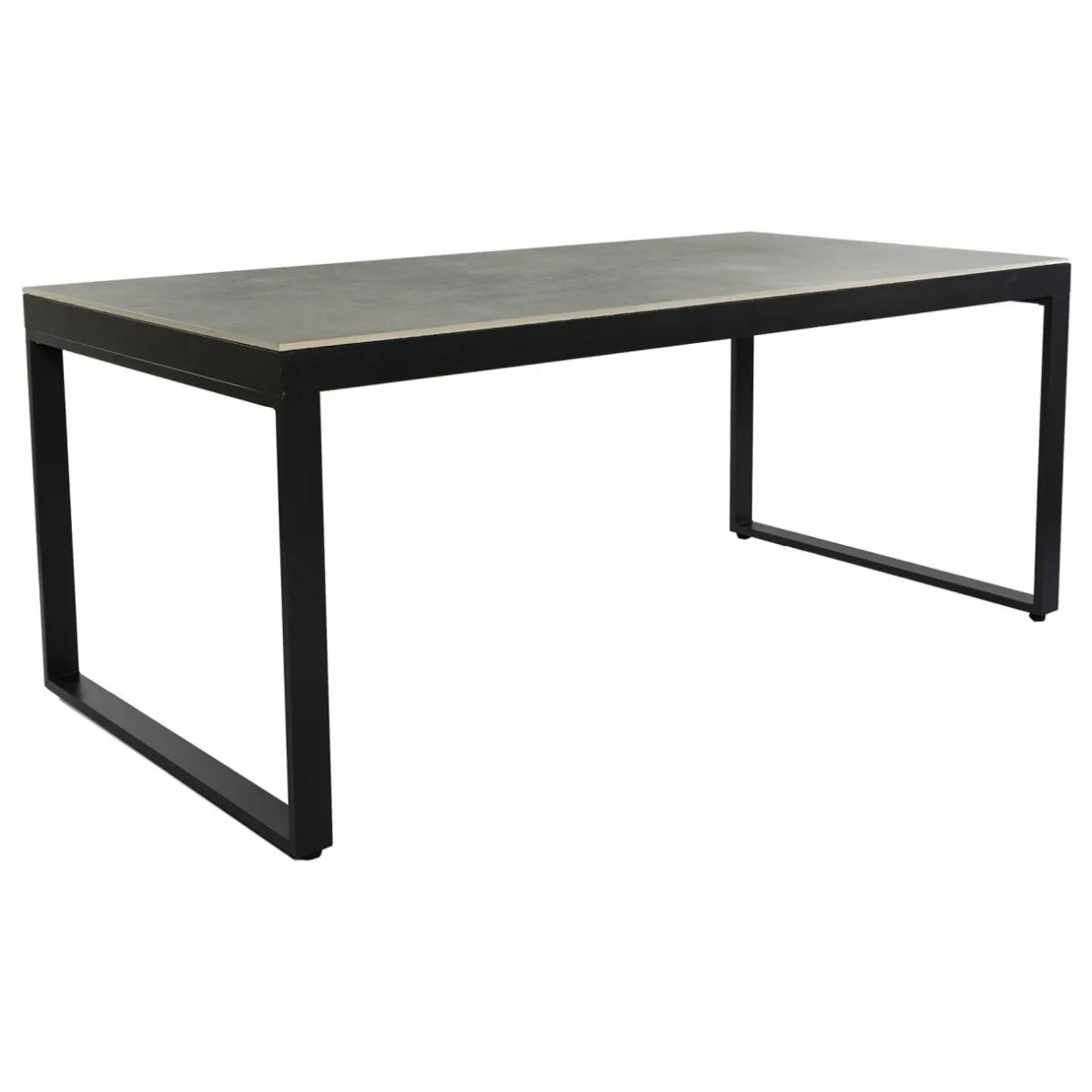 MOBELLIA Table de jardin en aluminium et céramique 8 places (180 x 90 cm) Kore Gris Anthracite Sale