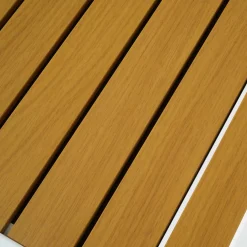 MOBELLIA Table de jardin extensible en aluminium 8 places effet bois (90/180 x 90 cm) Murano Blanc Sale