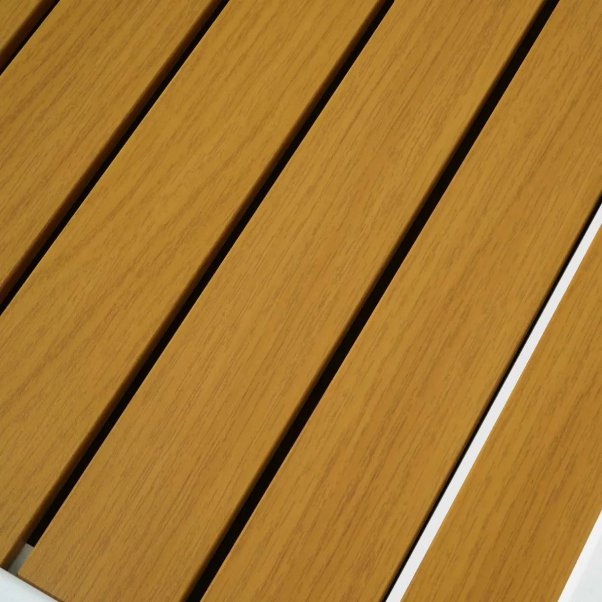 MOBELLIA Table de jardin extensible en aluminium 8 places effet bois (90/180 x 90 cm) Murano Blanc Sale