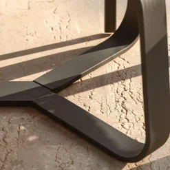 MOBELLIA Table de jardin rectangulaire en aluminium 10 places (240 x 100 cm) Long Beach Gris Anthracite Hot