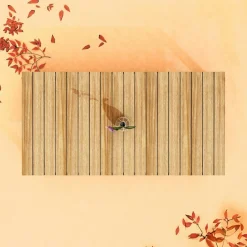 MOBELLIA Table de jardin rectangulaire en bois d'acacia 8 places (215 x 110 cm) Bornéo Naturel Hot