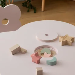 Atmosphera cru017dateur d'intu017drieur for kids Table enfant bois (40 cm) Douceur Fleur Rose Hot