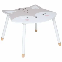 Atmosphera createur d'interieur for kids Table enfant bois (H43 cm) Douceur Renard he Blanc Outlet