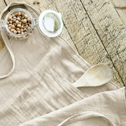 EMINZA Tablier avec poches gaze de coton Gaïa pampa Beige Online