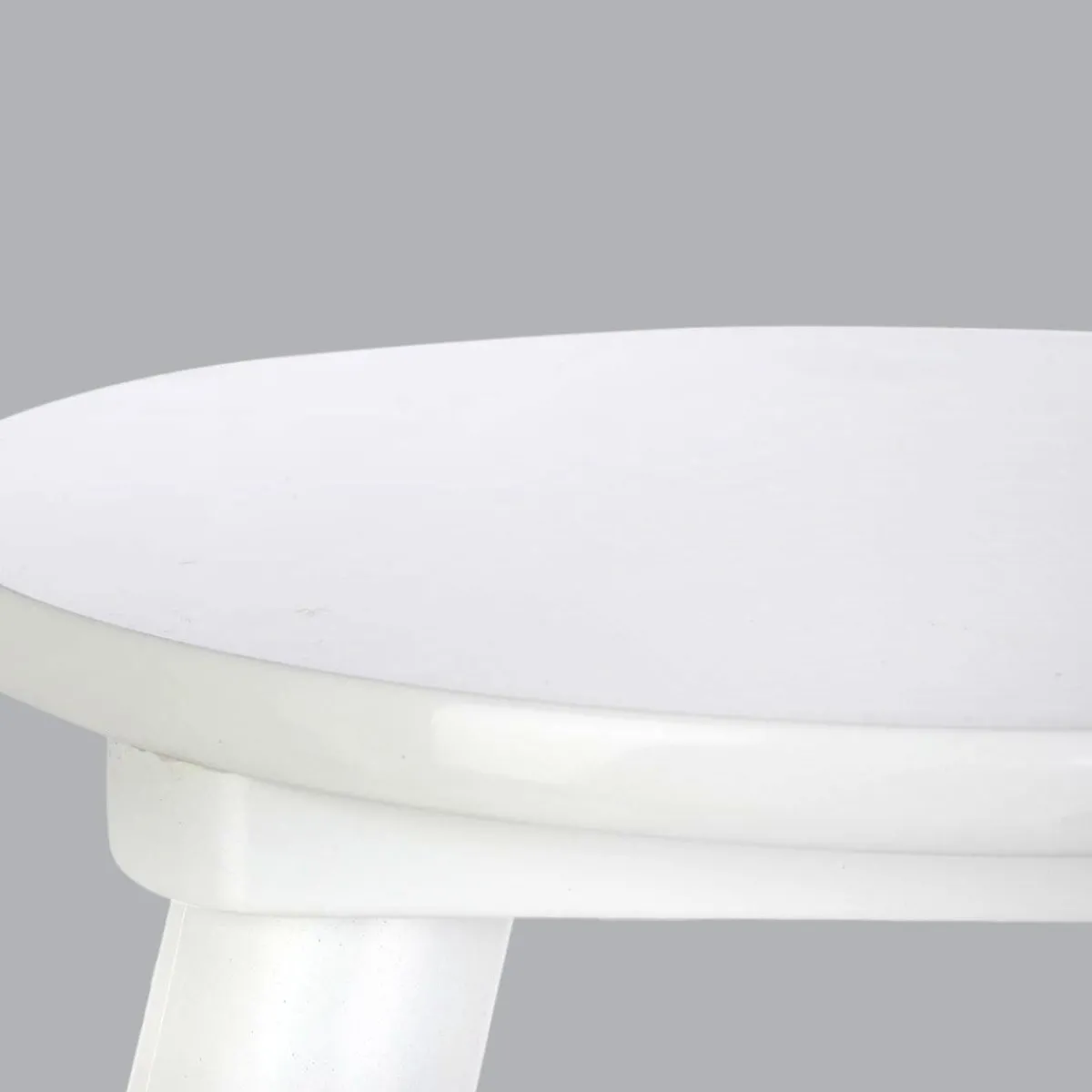 Atmosphera createur d'interieur for kids Tabouret enfant bois (H24 cm) Douceur Blanc New