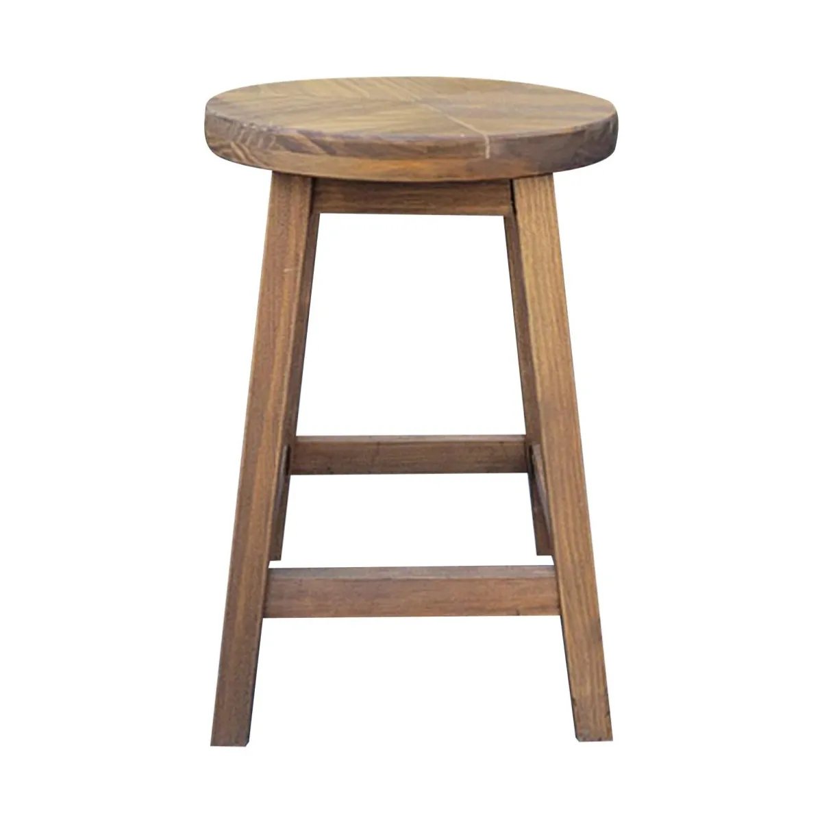 EMINZA Tabouret rond bois (H45 cm) Davao Marron Clearance