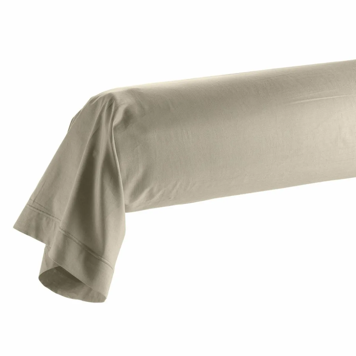 DOUCEUR D'INTERIEUR Taie de traversin coton bio (L185 cm) Biolina Taupe Outlet