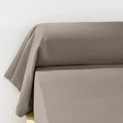 EMINZA Taie de traversin flanelle de coton (L185 cm) Nina Ficelle Online