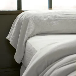 EMINZA Taie de traversin gaze de coton (L185 cm) Gaïa Gris nuage Gris clair Sale